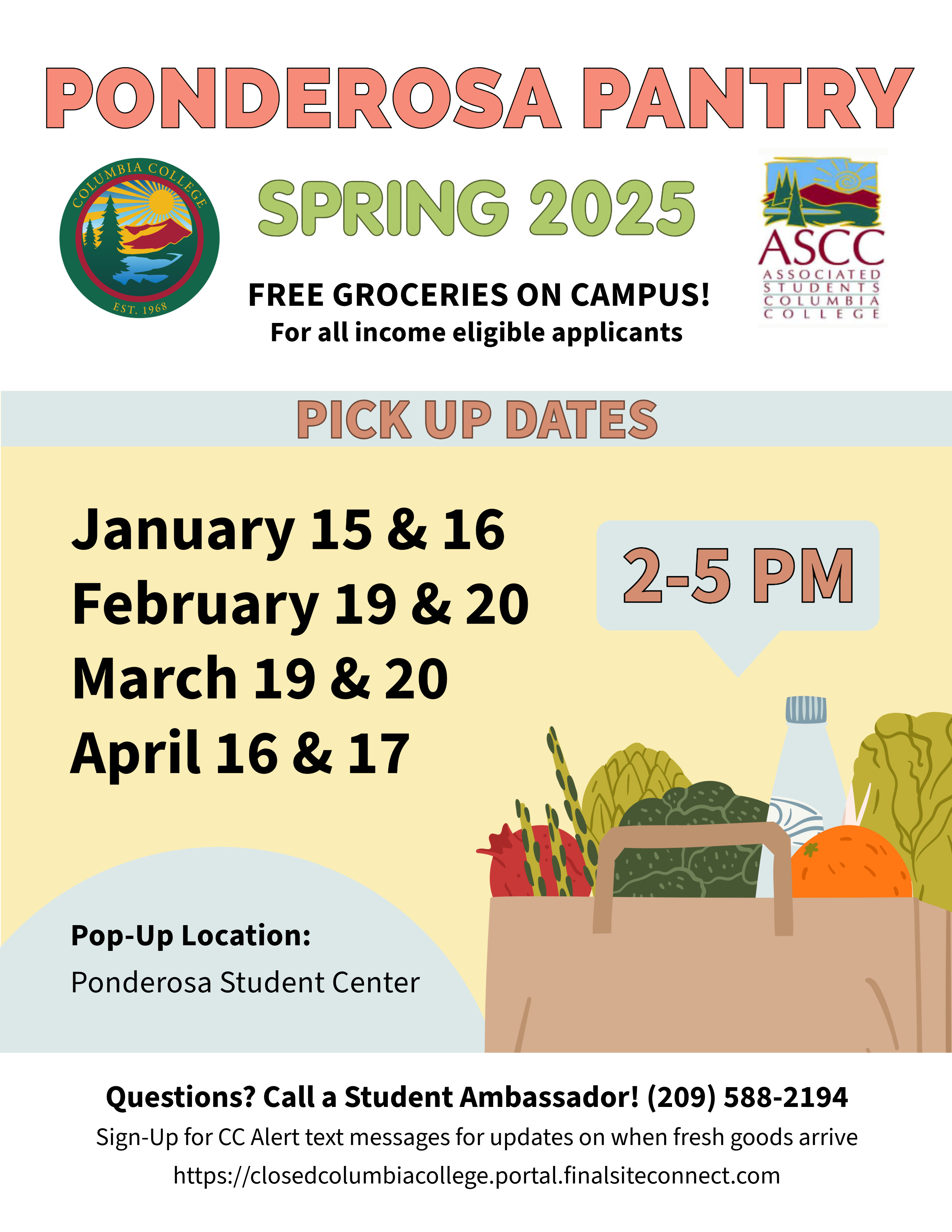 Ponderosa Pantry Spring Dates