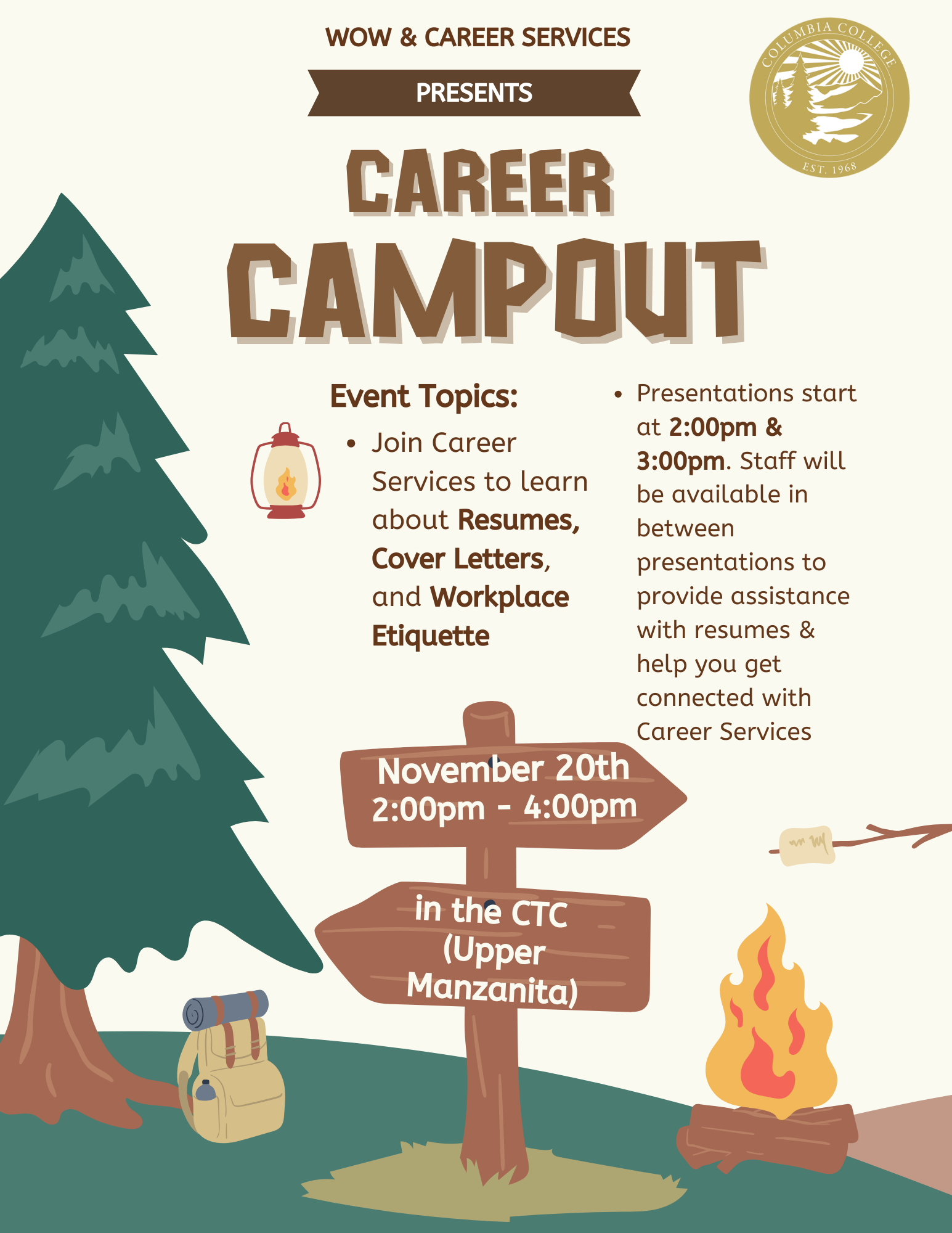 Career Campout Flyer