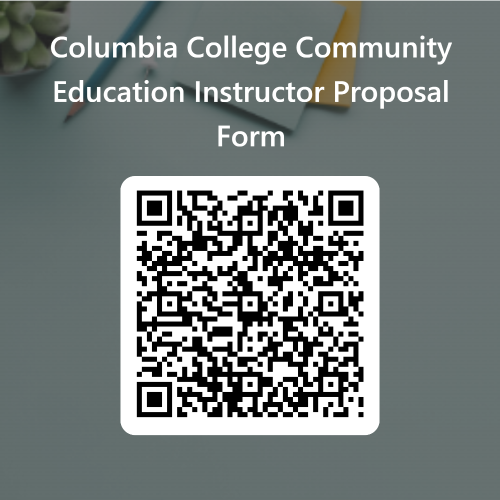 Community Education Instructor Proposal Form QR Code